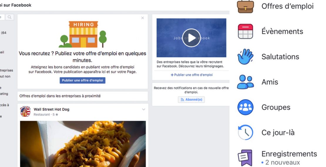 Facebook lance la fonctionnalité « Offres d’emploi » en France !